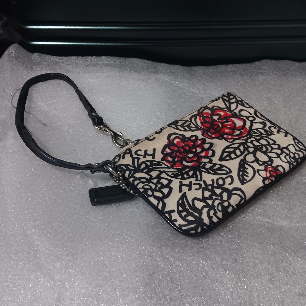 Coach small zippered wristlet